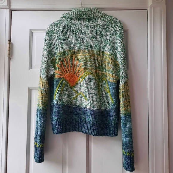 Sunset Embroidered Cardigan 